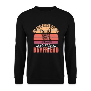 Cadeaux pour terrier australien - Sweat-shirt Unisexe - noir - Devant - Alina (178cm) & Michal (187cm)