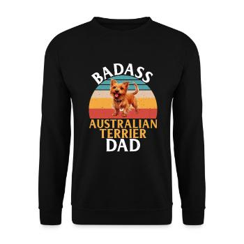 Cadeaux pour terrier australien - Sweat-shirt Unisexe - noir - Devant - Alina (178cm) & Michal (187cm)