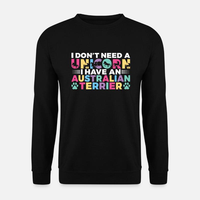 Cadeaux pour terrier australien - Sweat-shirt Unisexe - noir