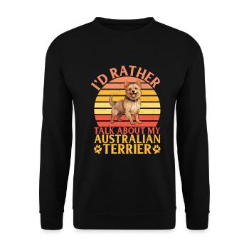 Cadeaux pour terrier australien - Sweat-shirt Unisexe - noir - Devant - Alina (178cm) & Michal (187cm)