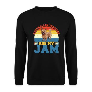 Cadeaux pour terrier australien - Sweat-shirt Unisexe - noir - Devant - Alina (178cm) & Michal (187cm)
