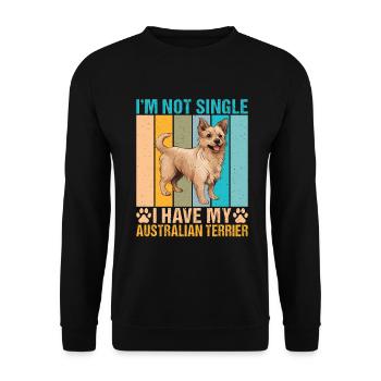 Cadeaux pour terrier australien - Sweat-shirt Unisexe - noir - Devant - Alina (178cm) & Michal (187cm)