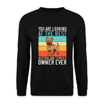 Cadeaux pour terrier australien - Sweat-shirt Unisexe - noir - Devant - Alina (178cm) & Michal (187cm)