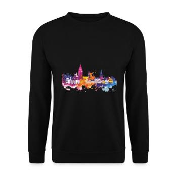 Weiden in the Upper Palatinate - Unisex Sweatshirt - black - Front - Alina (178cm) & Michal (187cm)