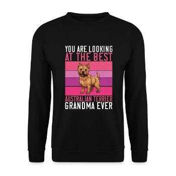 Cadeaux pour terrier australien - Sweat-shirt Unisexe - noir - Devant - Alina (178cm) & Michal (187cm)
