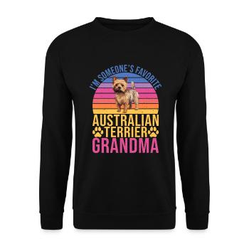 Cadeaux pour terrier australien - Sweat-shirt Unisexe - noir - Devant - Alina (178cm) & Michal (187cm)