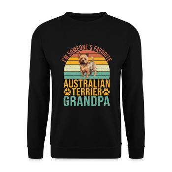 Cadeaux pour terrier australien - Sweat-shirt Unisexe - noir - Devant - Alina (178cm) & Michal (187cm)