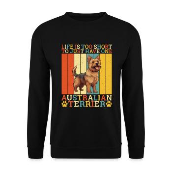 Cadeaux pour terrier australien - Sweat-shirt Unisexe - noir - Devant - Alina (178cm) & Michal (187cm)