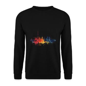 Wetter (Ruhr) - Unisex Pullover - Schwarz - Vorne - Alina (178cm) & Michal (187cm)