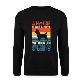 Cadeaux pour terrier australien - Sweat-shirt Unisexe - noir - Devant - Alina (178cm) & Michal (187cm)