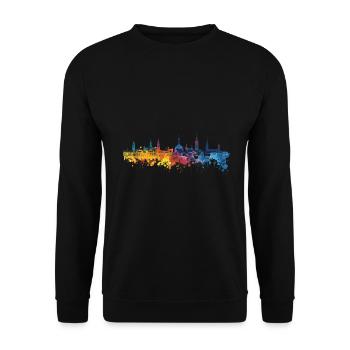 Zittau - Unisex Pullover - Schwarz - Vorne - Alina (178cm) & Michal (187cm)