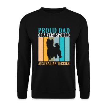 Cadeaux pour terrier australien - Sweat-shirt Unisexe - noir - Devant - Alina (178cm) & Michal (187cm)