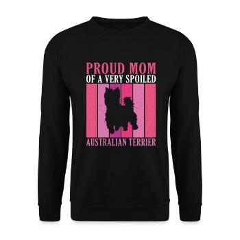 Cadeaux pour terrier australien - Sweat-shirt Unisexe - noir - Devant - Alina (178cm) & Michal (187cm)
