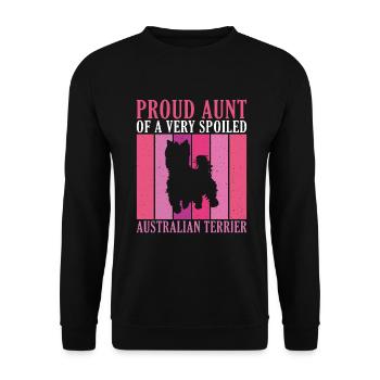 Cadeaux pour terrier australien - Sweat-shirt Unisexe - noir - Devant - Alina (178cm) & Michal (187cm)