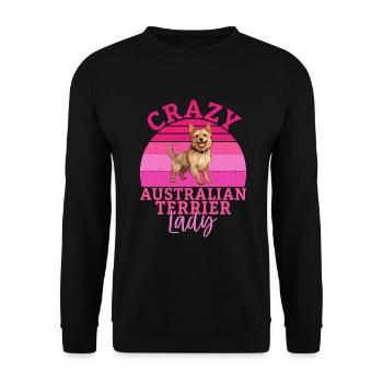 Australian Terrier Gifts - Unisex Pullover - Schwarz - Vorne - Alina (178cm) & Michal (187cm)