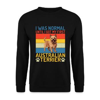 Cadeaux pour terrier australien - Sweat-shirt Unisexe - noir - Devant - Alina (178cm) & Michal (187cm)