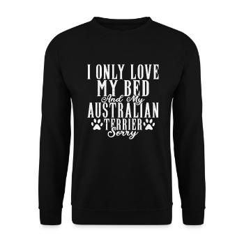 Cadeaux pour terrier australien - Sweat-shirt Unisexe - noir - Devant - Alina (178cm) & Michal (187cm)
