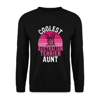 Cadeaux pour terrier australien - Sweat-shirt Unisexe - noir - Devant - Alina (178cm) & Michal (187cm)