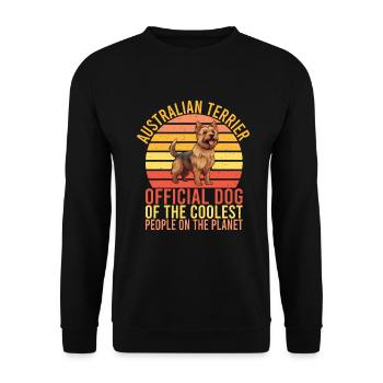 Cadeaux pour terrier australien - Sweat-shirt Unisexe - noir - Devant - Alina (178cm) & Michal (187cm)