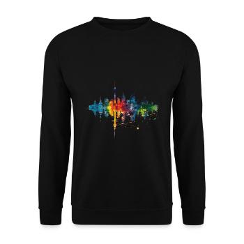 Borken - Unisex Pullover - Schwarz - Vorne - Alina (178cm) & Michal (187cm)