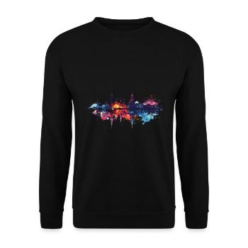 Bremerhaven - Sweat-shirt Unisexe - noir - Devant - Alina (178cm) & Michal (187cm)
