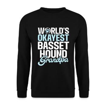 Basset Hound Gifts - Unisex Pullover - Schwarz - Vorne - Alina (178cm) & Michal (187cm)