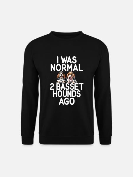 Basset Hound Gifts - Unisex Pullover - Schwarz