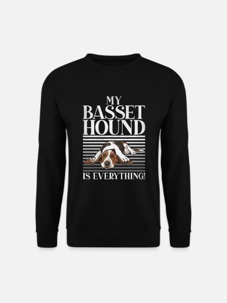 Cadeaux Basset Hound - Sweat-shirt Unisexe - noir