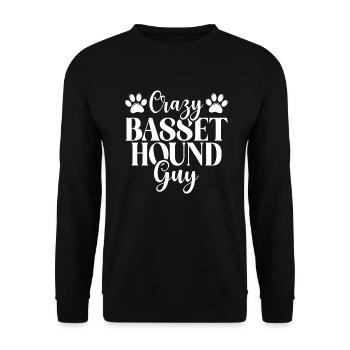 Cadeaux Basset Hound - Sweat-shirt Unisexe - noir - Devant - Alina (178cm) & Michal (187cm)