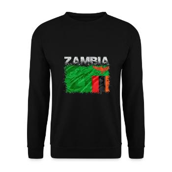 Sambia - Unisex Pullover - Schwarz - Vorne - Alina (178cm) & Michal (187cm)