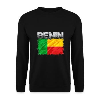 Bénin - Sweat-shirt Unisexe - noir - Devant - Alina (178cm) & Michal (187cm)