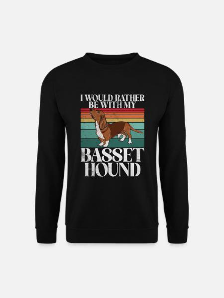 Cadeaux Basset Hound - Sweat-shirt Unisexe - noir