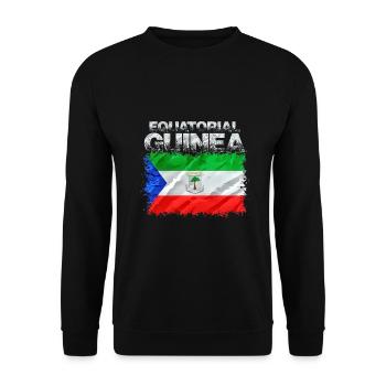 Guinea - Unisex Sweatshirt - black - Front - Alina (178cm) & Michal (187cm)