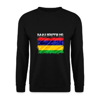 Mauritius - Unisex Pullover - Schwarz - Vorne - Alina (178cm) & Michal (187cm)