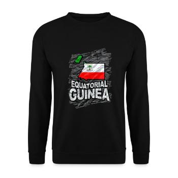 Guinea - Unisex Sweatshirt - black - Front - Alina (178cm) & Michal (187cm)
