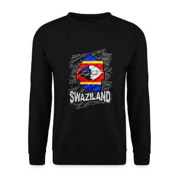 Swasiland - Unisex Pullover - Schwarz - Vorne - Alina (178cm) & Michal (187cm)