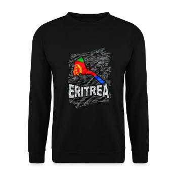 Eritrea - Unisex Pullover - Schwarz - Vorne - Alina (178cm) & Michal (187cm)
