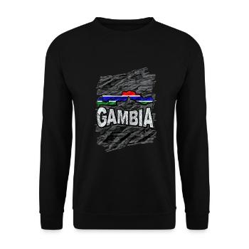 Gambie - Sweat-shirt Unisexe - noir - Devant - Alina (178cm) & Michal (187cm)