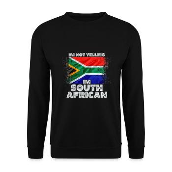Afrique du Sud - Sweat-shirt Unisexe - noir - Devant - Alina (178cm) & Michal (187cm)