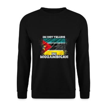 Mozambique - Unisex Sweatshirt - black - Front - Alina (178cm) & Michal (187cm)