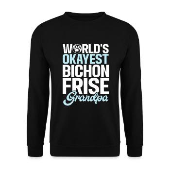 Bichon Frise Gifts - Unisex Sweatshirt - black - Front - Alina (178cm) & Michal (187cm)