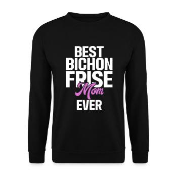 Cadeaux Bichon Frisé - Sweat-shirt Unisexe - noir - Devant - Alina (178cm) & Michal (187cm)