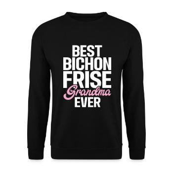 Cadeaux Bichon Frisé - Sweat-shirt Unisexe - noir - Devant - Alina (178cm) & Michal (187cm)
