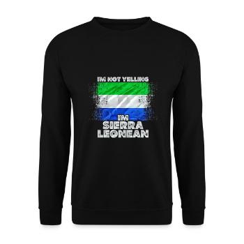 Sierra Leone - Unisex Sweatshirt - black - Front - Alina (178cm) & Michal (187cm)