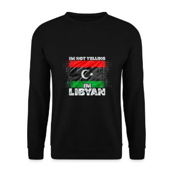 Libya - Unisex Sweatshirt - black - Front - Alina (178cm) & Michal (187cm)