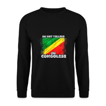 Congo - Unisex Sweatshirt - black - Front - Alina (178cm) & Michal (187cm)