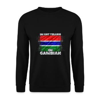 Gambia - Unisex Sweatshirt - black - Front - Alina (178cm) & Michal (187cm)