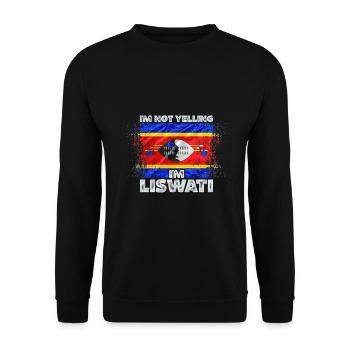 Swasiland - Unisex Pullover - Schwarz - Vorne - Alina (178cm) & Michal (187cm)