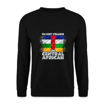 Zentralafrikanische Republik - Unisex Pullover - Schwarz - Vorne - Alina (178cm) & Michal (187cm)