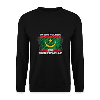 Mauritania - Unisex Sweatshirt - black - Front - Alina (178cm) & Michal (187cm)